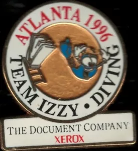Very Nice 1996 Atlanta XEROX Izzy Diving Olympic Mascot Sponsor Sports Pin - Picture 1 of 1
