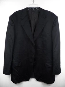 ERMENEGILDO ZEGNA HERREN 58 XXL 48 BLAZER ANZUG MANTEL SCHWARZ ANGORA WOLLE MADE ITALY - Bild 1 von 8