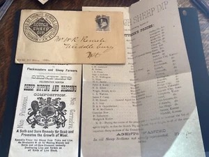 ICOLLECTZONE US Advertising Cover 1888 Scotch Sheep Dip with Contents  (A100) - Picture 1 of 8