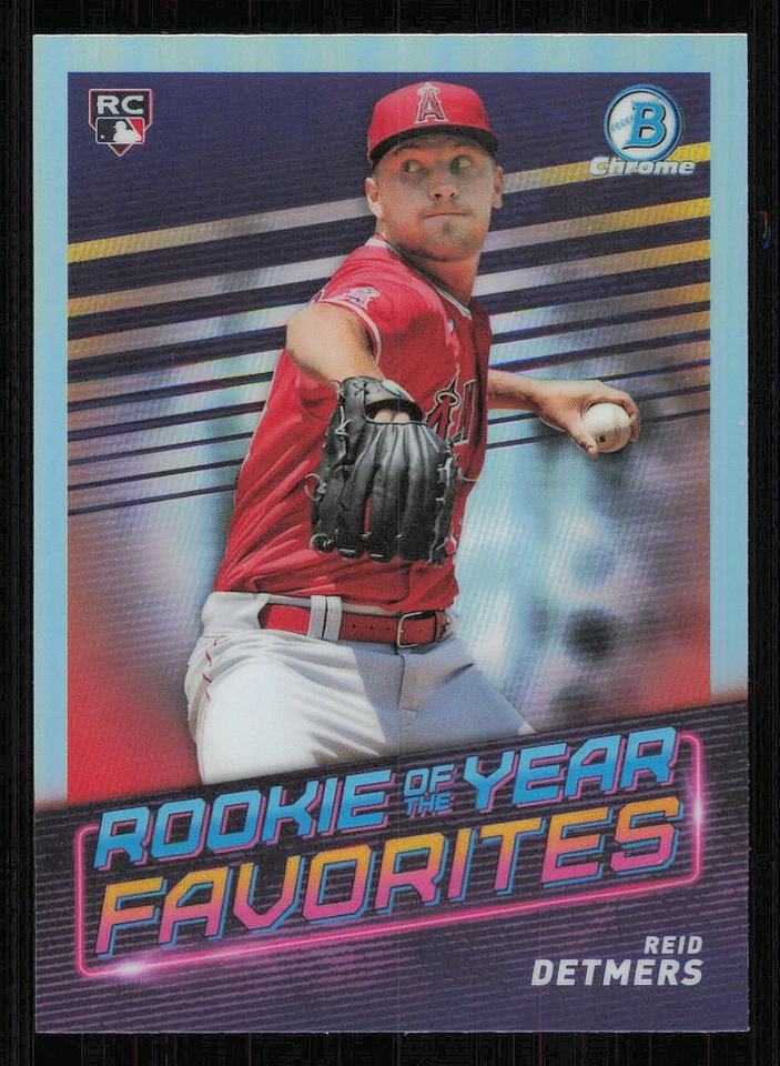 2022 Bowman Chrome Rookie of the Year Favorites #ROYF14 Reid Detmers - Image 1 of 2