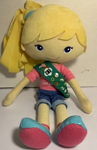 Girl Scouts~Friendship Doll~Chloe~Blonde Ponytail YOTTOY Soft Plush~Sash Uniform - Picture 1 of 12
