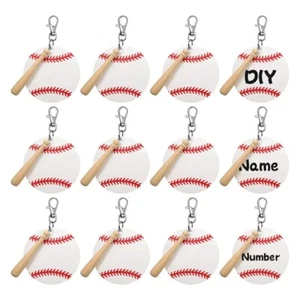 36 Pieces Keychain Blank Kit with Lobster Clasp Accessory Boys Girls Fans - Picture 1 of 8