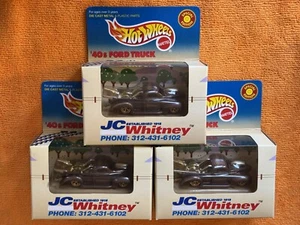 3x LOT 1999 Hot Wheels JC Whitney '40s Ford Truck Gold Wheels Special Ed 23526 - Picture 1 of 12