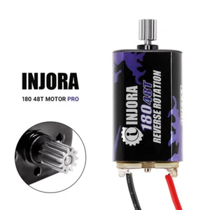 INJORA 180 Brushed Motor 48T & Stainless Steel Pinion for HPI Venture 18 Upgrade - Picture 1 of 6
