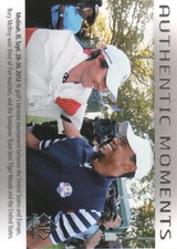 2014 SP Authentic Golf Cards #75 Rory McIlroy/Tiger Woods Authentic Moments