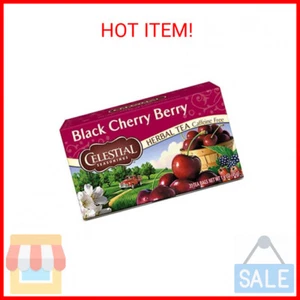 Celestial Seasonings Herbal Tea, Black Cherry Berry, 20 Count (Pack of 6) - Picture 1 of 2