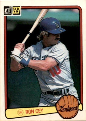 1983 Donruss Ron Cey #84 Los Angeles Dodgers - Image 1 of 2