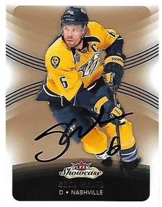 Shea Weber Signed Auto 2015-16 Fleer Showcase Nashville Predators Card #94 - COA - Picture 1 of 1