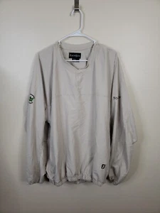 Footjoy Golf Light Jacket Beige Tan Men's Pullover Size XL - Picture 1 of 5