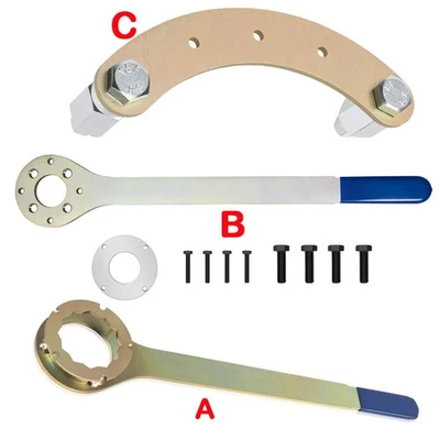 Kit de herramientas de distribución Subaru bloqueo de engranaje de leva y soporte de polea de manivela y llave dentada de leva Foto 1 de 4