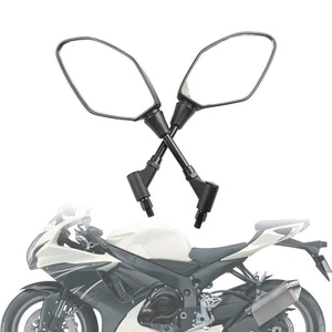 1pair Motorcycle Rearview Mirror Fits For FZ07 MT-07 2014-2017 2015 2016 Black - Picture 1 of 12