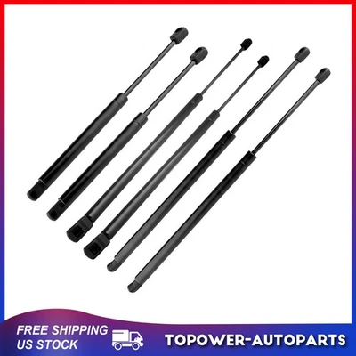 2 Hood 2 Window 2 Tailgate Lift Supports Gas For 2008-2010 Mercury Mountaineer Foto 1 de 4