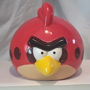 Angry Birds rotes Keramik großes Sparschwein mit Stopfen 8" hoch #Stempel 1205192320 - Bild 1 von 7