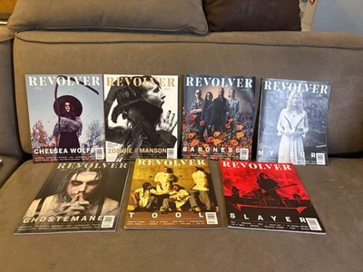 Revolver Magazine LOT of 7 2019 Baroness, Chelsea W, Manson, Ghostemane, Slayer - Image 1 of 4
