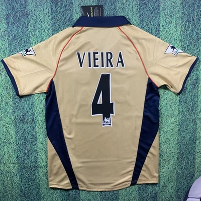 Patrick Vieira Arsenal 2001/2002 Away Jersey - Retro Shirt - Mens Sizes - New - Image 1 of 4