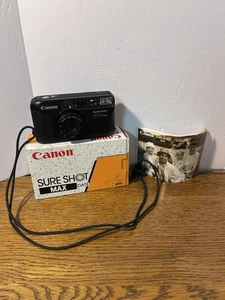 Vintage Canon Sure Shot Max Date 38mm Point & Shoot Film Camera Tested Works - Picture 1 of 24