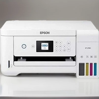Epson EcoTank ET-2760 Color Inkjet All-in-One Printer - White - Print Ready - Image 1 of 3