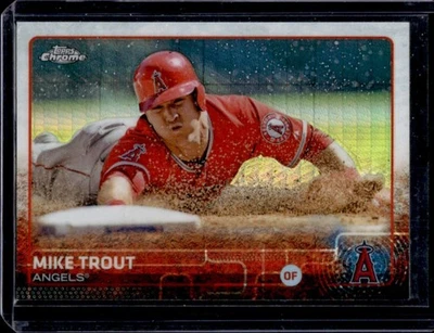 2015 Topps Chrome Mike Trout Prism Refractor #51 Angels - Image 1 of 2