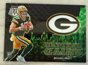 2024 Panini Mosaic Black 1/1 One of One Michael Pratt Rc Capital Gains  11 - Picture 1 of 2