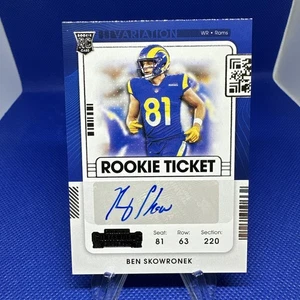 2021 Panini Contenders Ben Skowronek #257 RC Ticket Variation Autograph - Rams - Picture 1 of 4