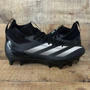 Adidas Football Cleats Men’s Size 8.5 Black White Adizero Impact IE9661 NEW - Picture 1 of 12