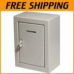 Heavy-Duty Metal Donation Box - Secure Collection for Home - Picture 1 of 6