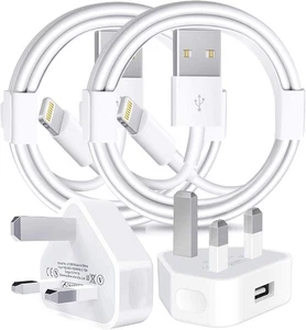 Apple MFi Certified iPhone Charger Plug and Lightning Cable - Fast Wall Charging - Bild 1 von 7