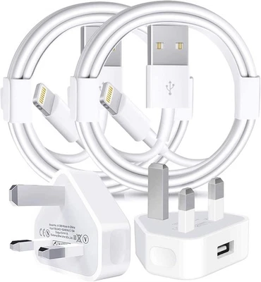 Apple MFi Certified iPhone Charger Plug and Lightning Cable - Fast Wall Charging - Image 1 of 4