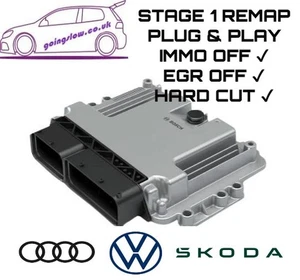 VW AUDI SKODA EDC16 PLUG & PLAY PD 105 TDI 03G906021 BXE 145 BHP ECU - Picture 1 of 3