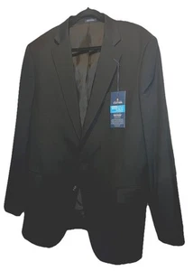 Stafford Coolmax Mens Stretch Fabric Classic Fit Suit Jacket Black Size 46 Long - Picture 1 of 14