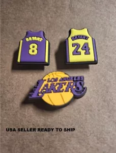 Croc Charms Basketball Kobe Bryant 3 pieces USA SELLER - Picture 1 of 1
