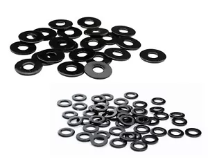 Arandelas M5 M6 M8 negras acero inoxidable arandela DIN 125 9021 inoxidable - Imagen 1 de 7