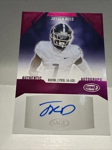 2023 Sage Aspire Pink Jayden Reed #ASP-JR Autograph - Picture 1 of 13