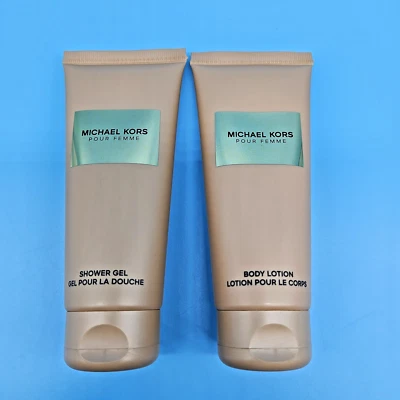 Michael Kors POUR FEMME Loción Corporal y Gel de Ducha 3.4 OZ Cada Uno ~ Totalmente Nuevo ~ SIN CAJA Foto 1 de 4