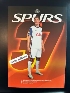 TOTTENHAM HOTSPUR SPURS v EINTRACHT FRANKFURT EUROPA LEAGUE 10/04/2025 PROGRAMME - Picture 1 of 1