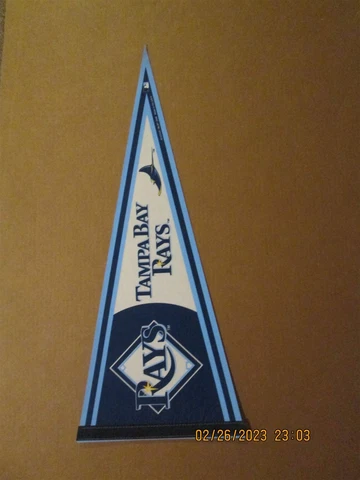 MLB Tampa Bay Rays Vintage Circa 2008 Style #2 Team Logo Baseball Pennant Cover