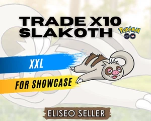 Slakoth XXL Pokémon GO - Pokemon Trade 10x Slakoth XXL GO - per vetrina - Foto 1 di 2