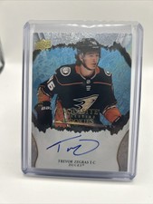 2021-22 Upper Deck Exquisite Collection Trevor Zegras Rookie Autograph 35/99