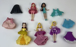 Disney Princesa MagiClip Lote de 5 Muñecas Con Varios Vestidos Algunas Incompletas - Imagen 1 de 9