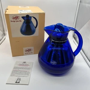 Jarra de vacío térmica Alfi vintage, azul zafiro, hecha en Alemania diseño Londres - Imagen 1 de 4