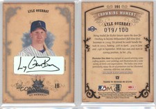 2004 Donruss Diamond Kings Silver Signatures /100 Lyle Overbay #101 Auto