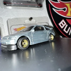 CUSTOM '88 Honda CRX • Polished Metal • Real Riders • Hot Wheels • Zamac - Imagen 1 de 6