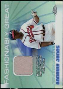 Andruw Jones Card 2004 Topps Chrome Fashionably Great Relics #AJ 