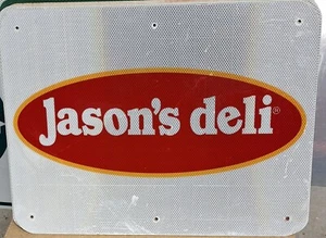 Jason's Deli reflektierendes Autobahnschild 18"" x 24"" MAN CAVE - Bild 1 von 1