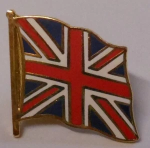 Union Jack GB Fußball Pin Anstecker m. Butterflyverschluss Flagge vergoldet FP49 - Bild 1 von 2