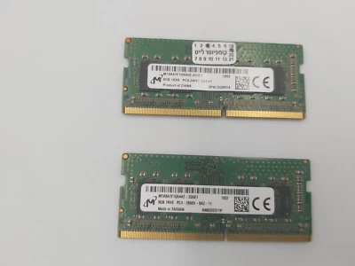 16GB (2X8GB) Micron 1Rx8 PC4-2400T DDR4 MTA8ATF1G64HZ-2G3E1 Server Memory - Image 1 of 3