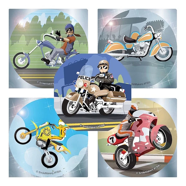 25 фольгированных наклеек на мотоциклы мотоциклы транспортные средства подарки для вечеринок  - Изображение 1 из 1