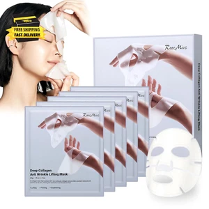 5PC Collagen Mask Overnight, Bio Collagen anti Wrinkle Lifting Mask, Overnight F - Picture 1 of 7