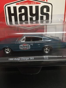 1:64 M2 Machines Auto Drivers 1966 Dodge Charger 383 / Hays/ R42 Blue - Picture 1 of 3