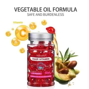 2 X 40pcs/Bottle Hair Vitamin Capsules, Hair Serum Oil Capsules, Vitamin C - Picture 1 of 8